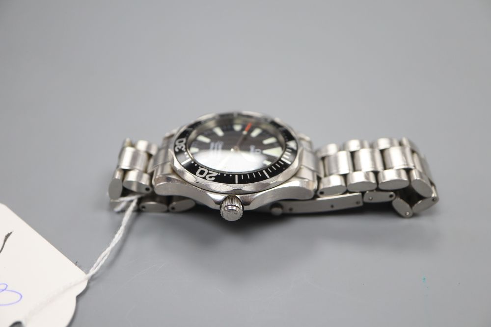 A gentlemans steel Omega Seamaster Professional wristwatch